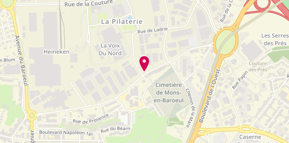 Plan de Marbrerie Micottis, 1 Rue Jean Jaurès, 59491 Villeneuve-d'Ascq