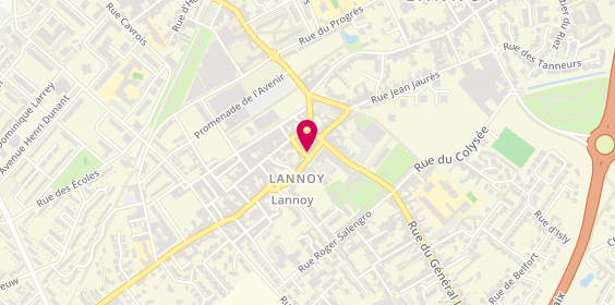 Plan de Pompes Funèbres Top Beghin - Lannoy - Astreinte Décès 24H/7J, 5 place Carnot, 59390 Lannoy
