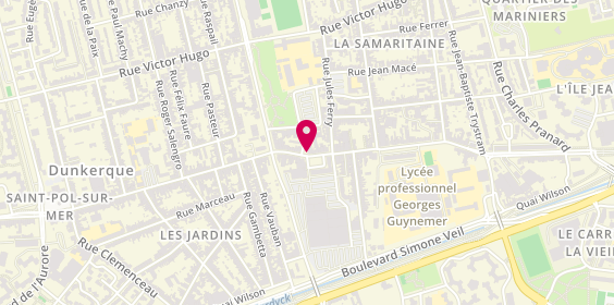 Plan de Pompes Funèbres et Marbrerie Stopin, 124 Rue de la République, 59430 Dunkerque